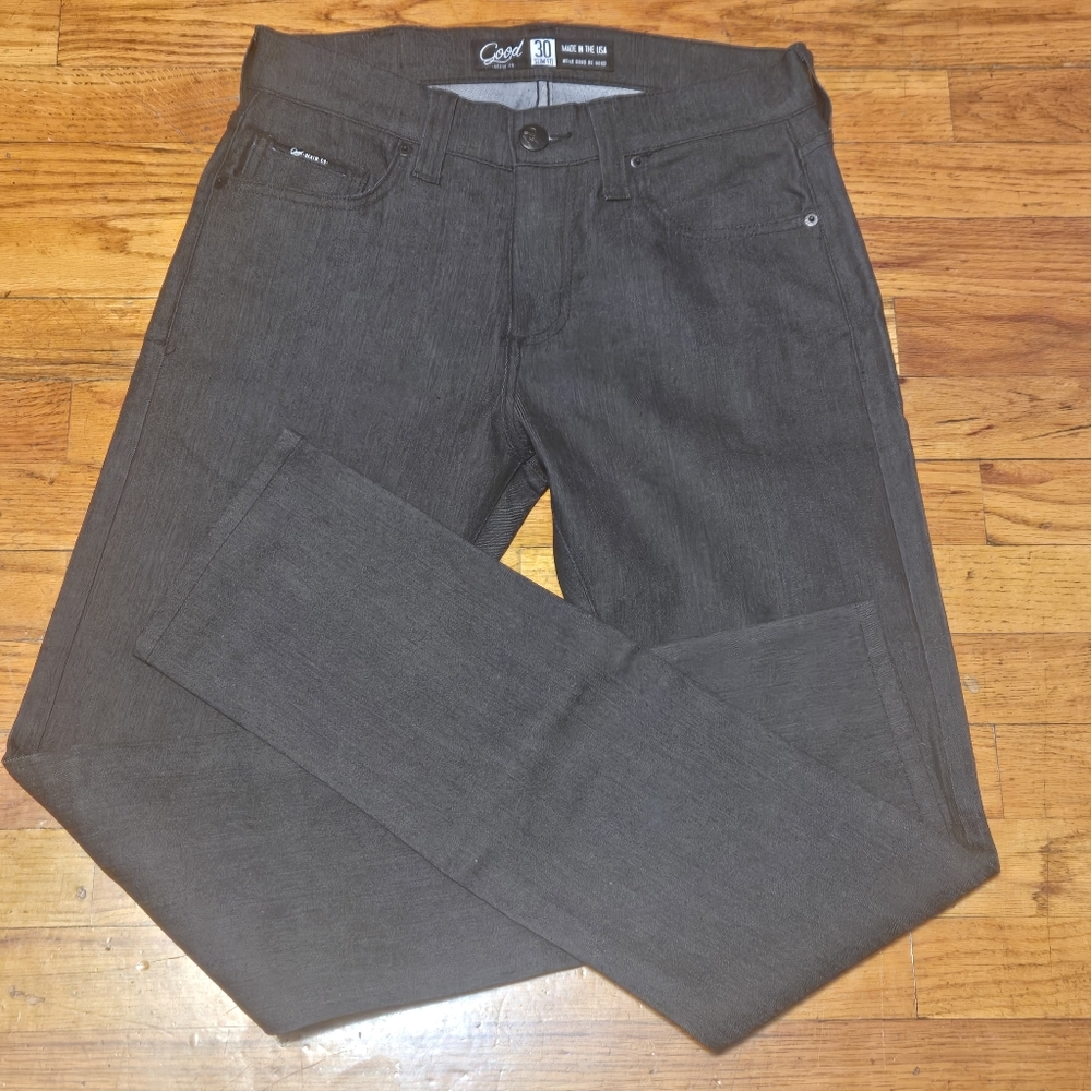 Good Denim Co. Jeans Mens Size 30 Grayish Black Slim Fit Inseam 32"